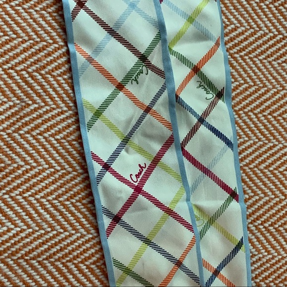 Coach tattersall silk scarf - Picture 2 of 2